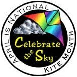 National Kite Month Circle Logo