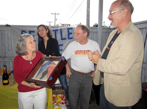 Scott Presents Kathy with a gift.