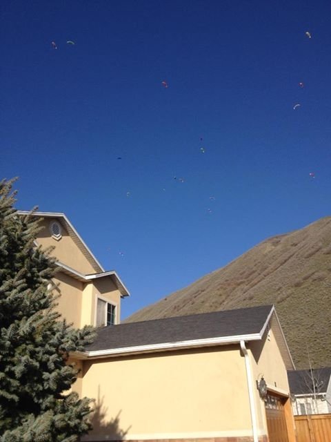 Steep Mountain Kite Flying